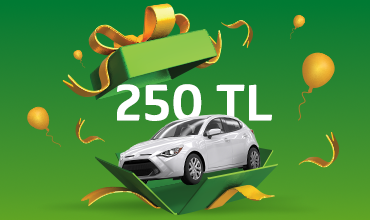 Otomotiv sektöründeki alışverişlerinize 250 TL bonus fırsatı!
