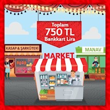 Ramazan Alışverişlerinize Toplam 750 TL Bankkart Lira!