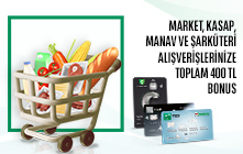 Toplam 400 TL Bonus!