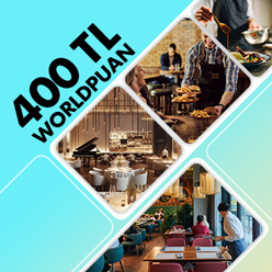 Restoran ve kafe harcamalarınıza 400 TL Worldpuan!