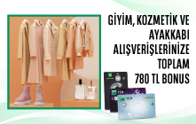 Toplam 780 TL Bonus!