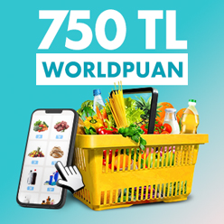 Gıda marketi alışverişlerinize 750 TL Worldpuan!