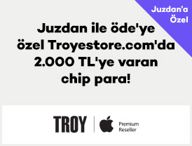 Juzdan ile öde’ye özel Troyestore.com’da 2.000 TL’ye varan chip para’