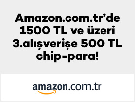 Amazon.com.tr’de 1500 TL ve üzeri 3.alışverişe 500 TL chip-para!