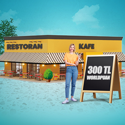 Restoran ve kafe harcamalarınıza 300 TL Worldpuan!