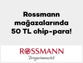 Rossmann mağazalarında 50 TL chip-para!