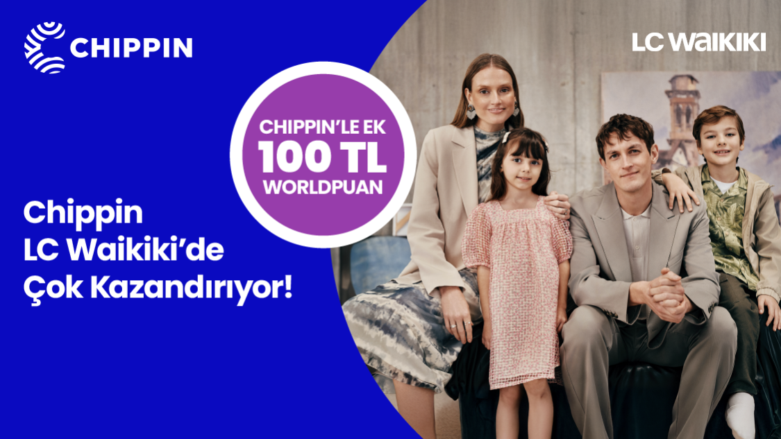 World’e özel LC Waikiki mağazalarında 500 TL’ye varan Worldpuan! Üstelik Chippin uygulaması üzerinden LC Waikiki mağazalarından yapacağınız alışverişlerinize ek 100 TL’ye varan Worldpuan!
