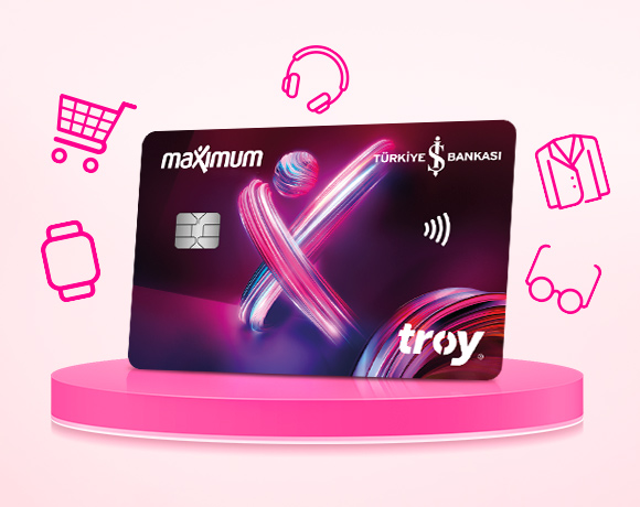 TROY Logolu Maximum Kart Başvurunuza 250 TL MaxiPuan!